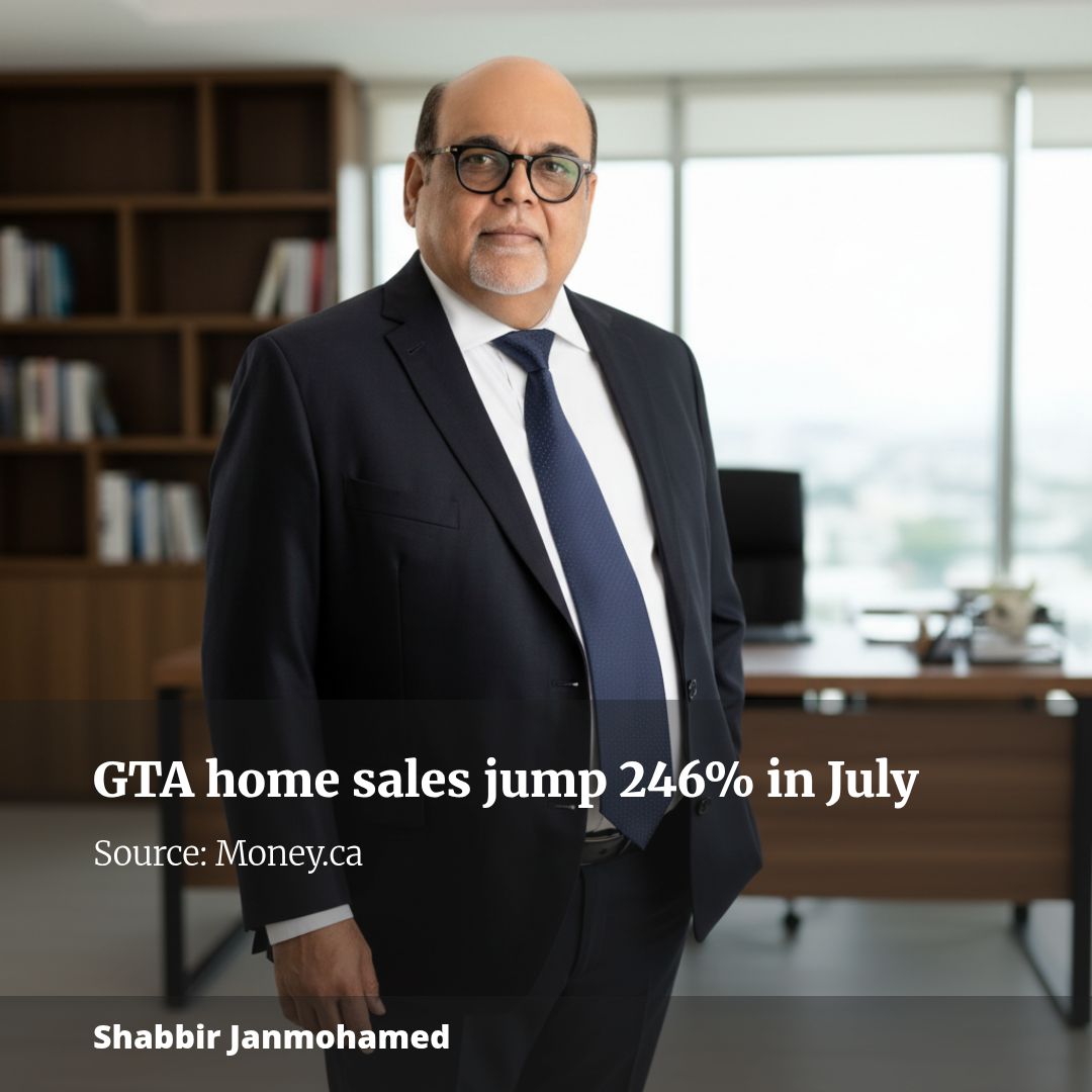 GTA new single-family home sales surge 246% in July as Ontario’s expanded HST rebate drives buyers back to market