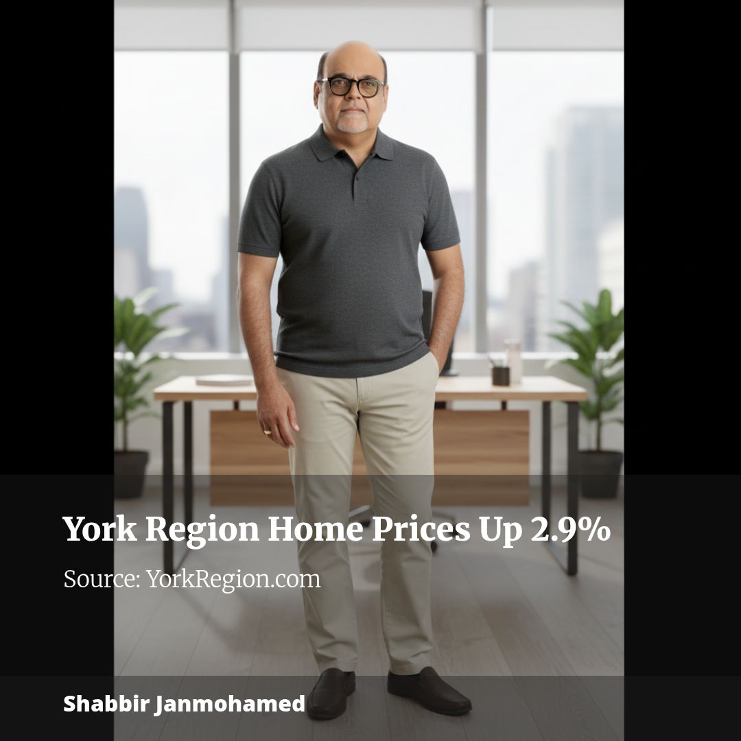 York Region home prices jump 2.9 per cent to $1.18 million in August 2026